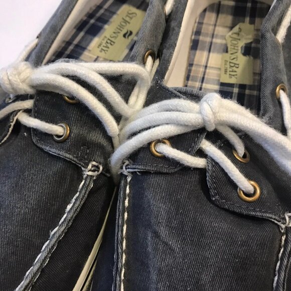 St. John's Bay Gray 016-8003 Boat Casual Shoes Size 12M - Picture 4 of 10